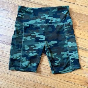 Camo Biker Shorts